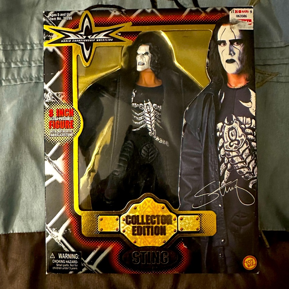 Vintage 1999 STING Action Figure WCW Toy Biz Collector Edition NEW SEALED
